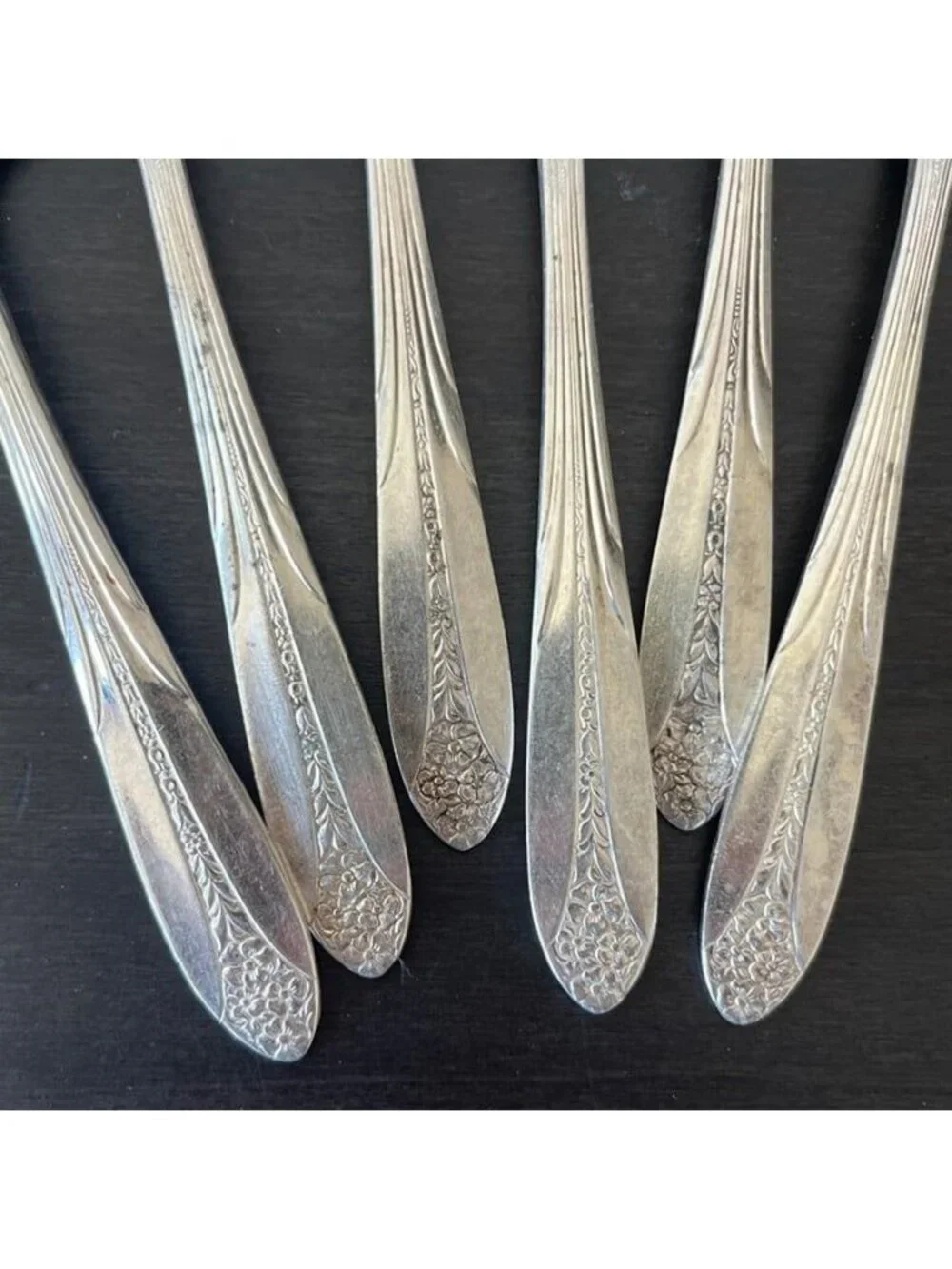 National Silver PRINCESS ROYAL Teaspoons Set of 12 Silverplate Vintage 1930s